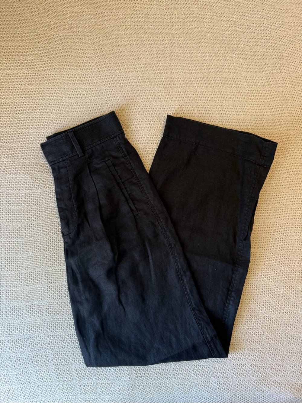 Everlane Way High Drape Wide Leg 100% Linen Trousers - Picture 4 of 7